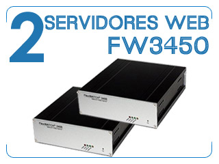 Servidores de video web para 4 c&aacute;maras cada uno, Flexwatch 3450.