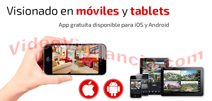 Kit IP inalámbrico compatible con móviles y tablets gracias a la app gratuita