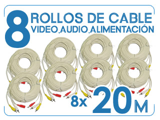 8 Cables de conexion de camaras.