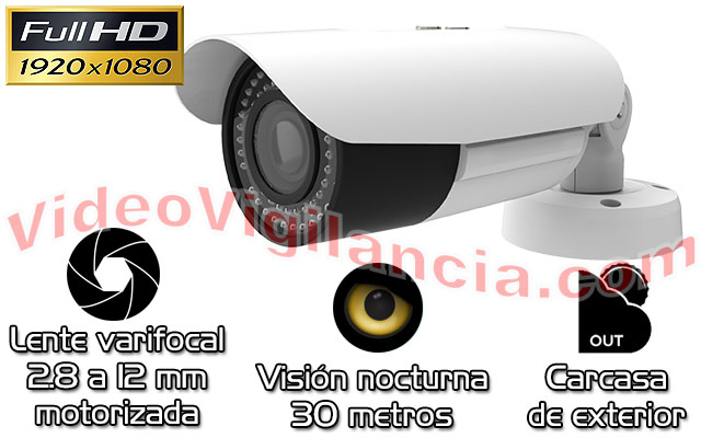 Cámara IP 2 megapixeles con lente motorizada