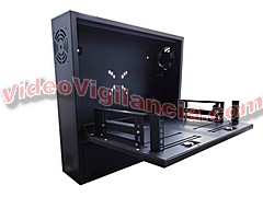 CAJA DE SEGURIDAD PARA GRABADOR DVR Y MONITOR + CAJON