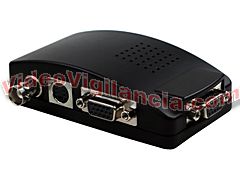 CONVERTIDOR DE VÍDEO DE VGA, S-VIDEO Y BNC A VGA