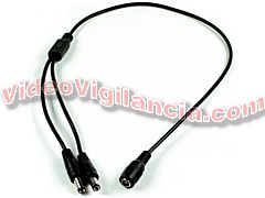 CABLE ALIMENTACION DOBLE MACHO 2,1