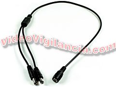 CABLE ALIMENTACION DOBLE MACHO 2,1