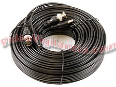 CABLE VÍDEO Y ALIMENTACIÓN COAXIAL 30 METROS