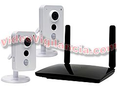 KIT VIGILANCIA IP INALÁMBRICA CON ROUTER 4G Y SENSOR PIR