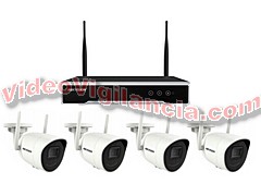 KIT 4 CÁMARAS WIFI CON GRABACIÓN EN DISCO DURO HIKVISION