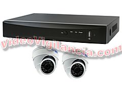 KIT VIDEOVIGILANCIA TVI FULL HD 1080P 2 CÁMARAS AMPLIABLE