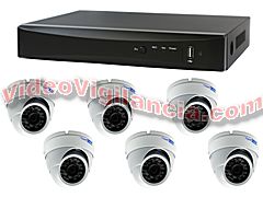 KIT VIDEOVIGILANCIA TVI 1080P 6 CÁMARAS AMPLIABLE