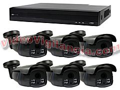 KIT VIGILANCIA 5 MP 6 CÁMARAS VARIFOCALES EXTERIOR