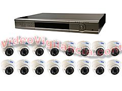 KIT VIGILANCIA FULL HD TVI 16 CÁMARAS DOMO VARIFOCALES