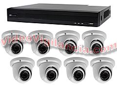 KIT VIDEOVIGILANCIA  5 MEGAPÍXELES 8 CÁMARAS AMPLIABLE