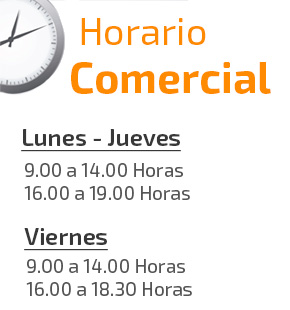 Horario comercial para atenderle en todo lo que necesite