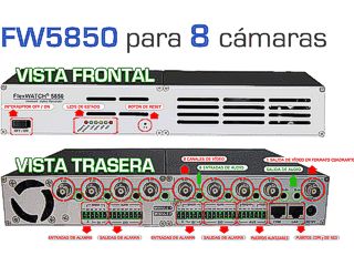 Conexiones del servidor de cideo flexwatch 5850