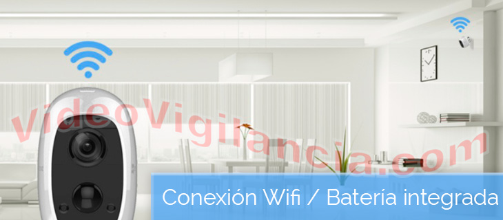 Cámara IP calidad Full HD con Internet Wifi y batería integrada de larga duración.