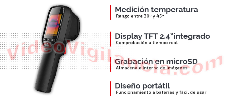 Cámara termográfica para control de fiebre y febrícula en personas.