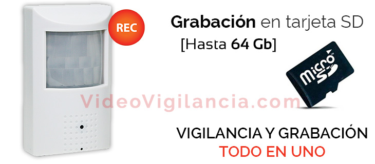 Cámara IP Wifi espía con grabación en tarjeta microSD