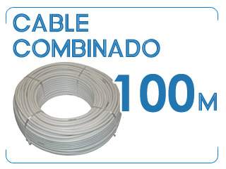 100 Metros de cable combinado video + alimentaci&oacute;n