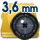 Lente de 3,6 mm