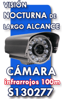 C&aacute;mara de seguridad profesional de visi&oacute;n nocturna de largo alcance. Compatible con cualquier servidor web de v&iacute;deo FlexWatch y todos los grabadores digitales de nuestro cat&aacute;logo