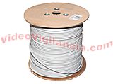 ROLLO 300 METROS CABLE RG59 COLOR BLANCO