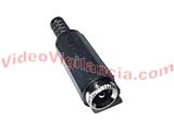 CONECTOR ALIMENTACION MACHO 2,1
