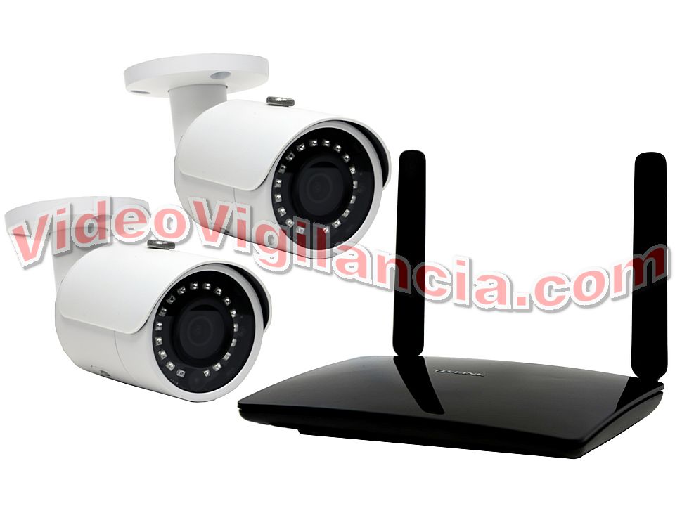 KIT VIDEOVIGILANCIA EXTERIOR CON ROUTER 4G