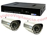 KIT VIGILANCIA IP WIFI EXTERIOR CON GRABACION AMPLIABLE