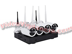 KIT 4 CÁMARAS IP WIFI FULL HD GRABACIÓN INALÁMBRICA