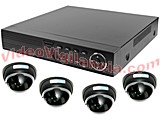 KIT VIDEOVIGILANCIA 4 CÁMARAS INTERIOR BÁSICO