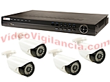 KIT VIDEOVIGILANCIA 4 CÁMARAS ALTA RESOLUCIÓN 1080P