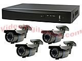 VIDEOVIGILANCIA 4 CÁMARAS VARIFOCALES EXTERIOR HD 720P