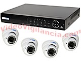 KIT VIDEOVIGILANCIA 4 CÁMARAS ALTÍSIMA RESOLUCIÓN