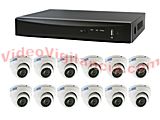KIT VIDEOVIGILANCIA 12 CÁMARAS HD AMPLIABLE