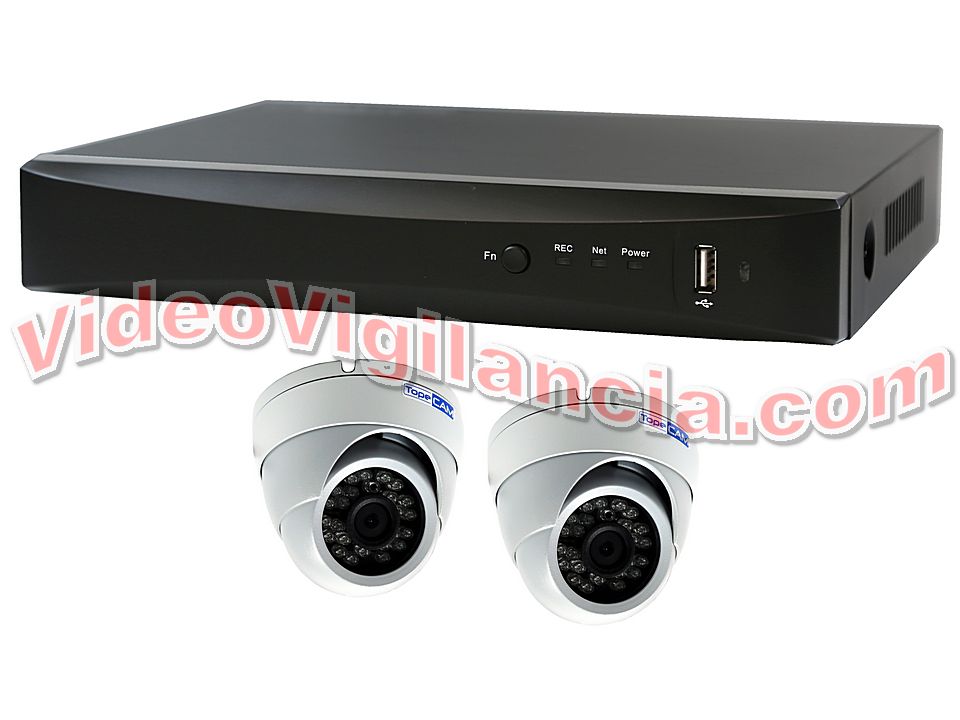 KIT VIDEOVIGILANCIA TVI FULL HD 1080P 2 CÁMARAS AMPLIABLE