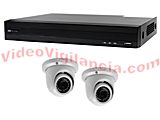 KIT VIDEOVIGILANCIA UHD 5 MEGAPÍXELES 2 CÁMARAS AMPLIABLE