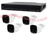 KIT VIGILANCIA 5 MEGAPÍXELES 4 CÁMARAS EXTERIOR
