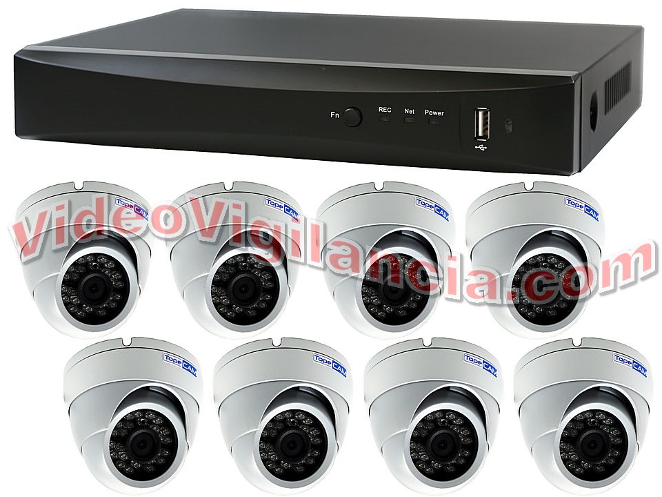 KIT VIDEOVIGILANCIA TVI FULL HD 1080P 8 CÁMARAS