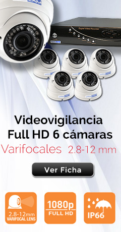 Vigilancia Full HD TVI con 6 camaras alta definicion