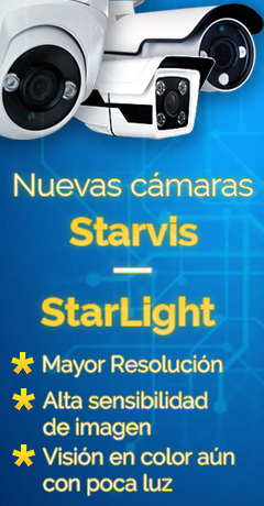 Camaras Starvis con lente Starlight para mayor sensibilidad y calidad de imagen