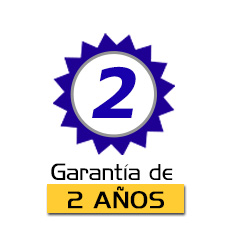 2 años de garantía en todos nuestros productos.