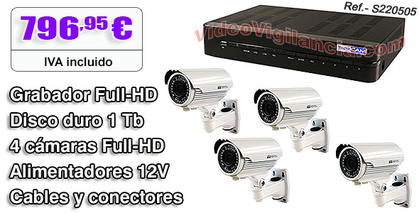 Kits de videovigilancia en alta definición HD-SDI