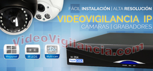 Kits videovigilancia IP Wifi con conexión inalámbrica y grabación.